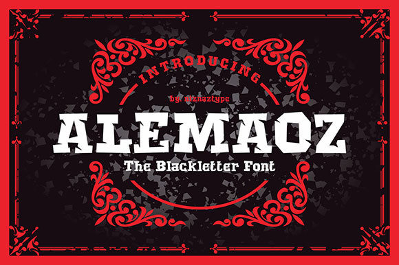 Alemaoz: The Vintage Display Typeface for Handmade Branding