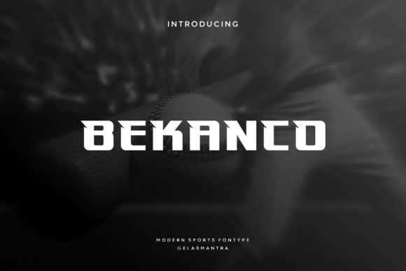 Bekanco: The Sporty Display Typeface for Handmade Product Branding