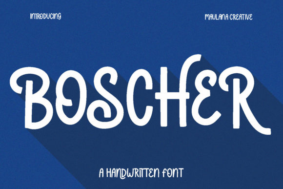 Boscher: A Cool Display Font for Modern Brand Identity