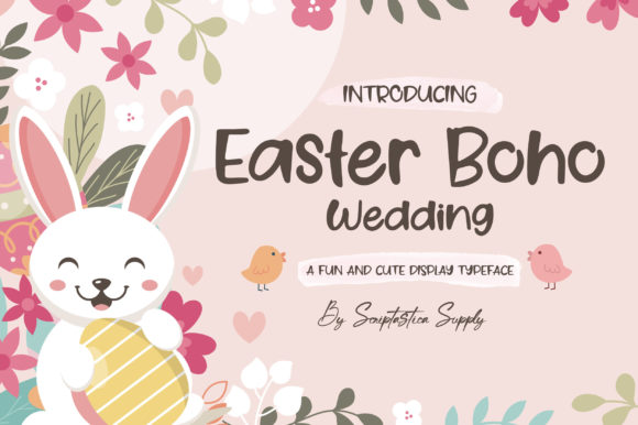 Easter Boho Wedding: A Stylish Display Typeface for Modern Web Design
