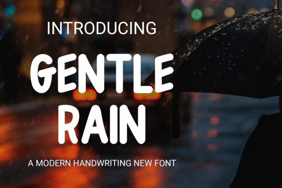 Gentle Rain: The Perfect Display Font for Handmade Product Labels