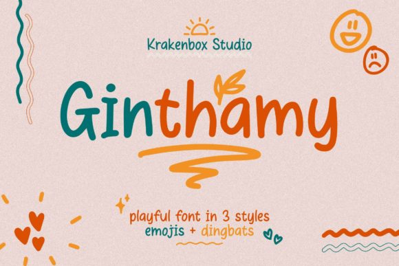Ginthamy: A Playful Display Typeface for Editorial Design