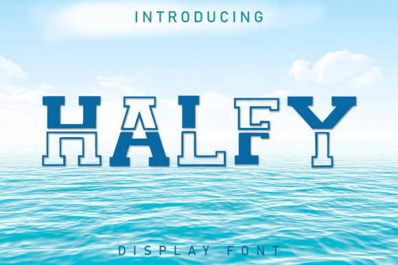 Halfy: A Modern Display Typeface for Digital Branding