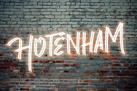 Hotenham: A Brushed Display Typeface for Modern Web Design