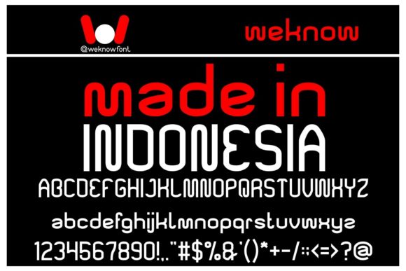 Made in Indonesia: A Bold Display Font for Authentic Brand Identity
