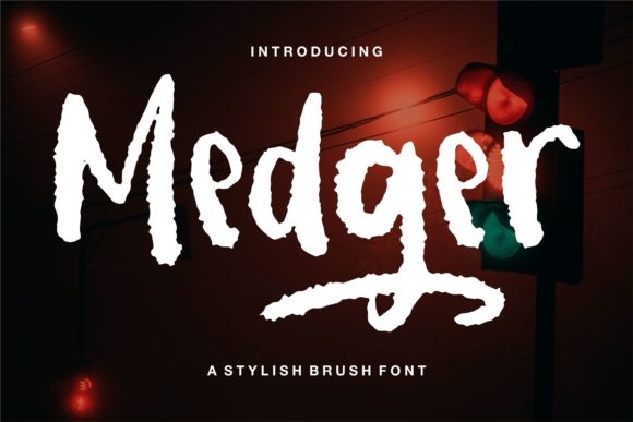 Medger: The Rough Display Font for Handmade Crafts and Brands