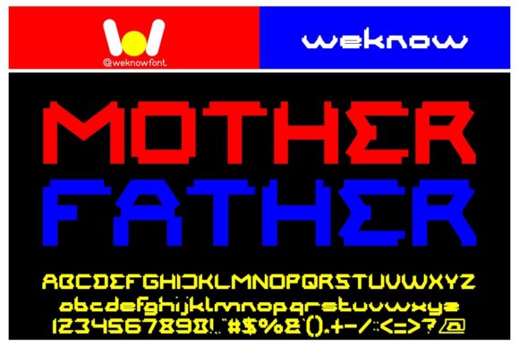 Mother Father: The Techno Display Font for Bold Brand Identity