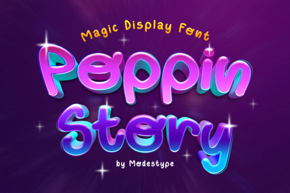Poppin Story: The Retro Display Font for Handmade Brands