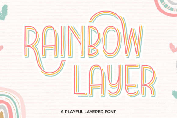 Rainbow Layer: A Playful Display Typeface for Bold Branding