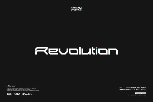 Revolution Font: A Futuristic Display Typeface for Modern Crafts