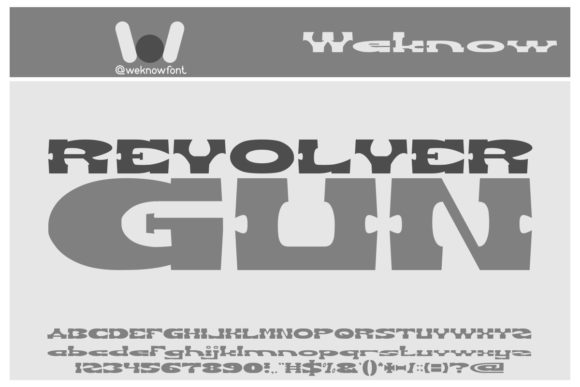 Revolver Gun: The Western Display Font That Brings Your Crafts to Life