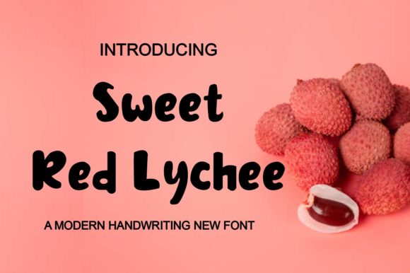 Sweet Red Lychee: The Perfect Display Font for Handmade Product Branding