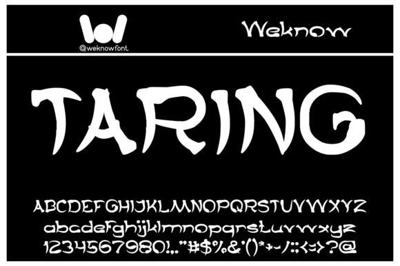 Taring: A Display Typeface for Authentic Editorial Design